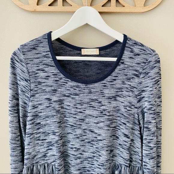 Altar'd State Long Sleeve Top Blue Sz Small - Picture 2 of 9